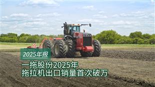 【年報】一拖2025年拖拉機出口銷量首次突破萬臺