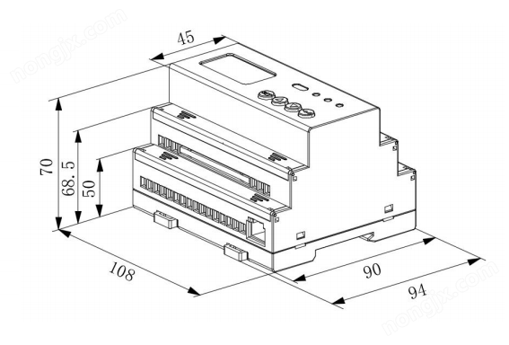 1500V雙路直流電能表