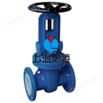 Z41F46衬氟法兰闸阀